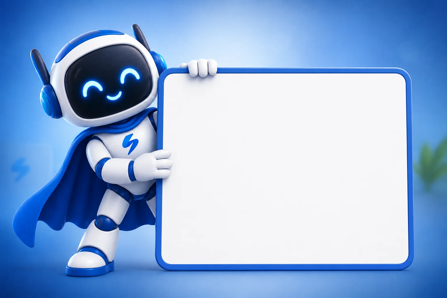 Saree3 robot mascot holding a board of client logos, web design and mobile app company in Amman, Jordan